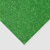 Moderne Faux Green Glitter Lux Tissue Paper Tissuepapier (Detail)