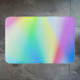 Moderne faux iriserende pastel regenboogkleur badmat
