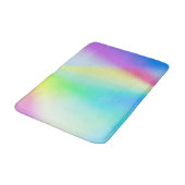 Moderne faux iriserende pastel regenboogkleur badmat (Gekanteld)