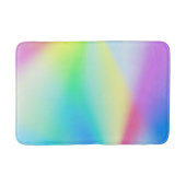 Moderne faux iriserende pastel regenboogkleur badmat (Voorkant)