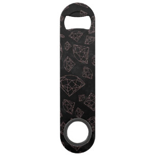 Moderne faux nam goud schittert halfedelstenen toe speed flessenopener
