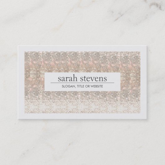 Moderne Faux-reeksen — Beauty en Mode-stylist Visitekaartje (Voorkant)