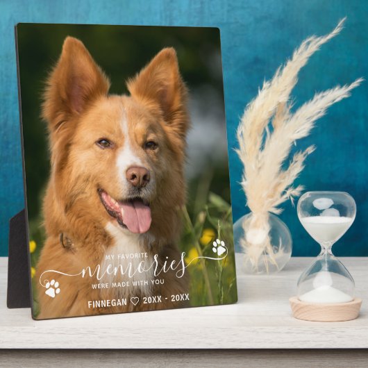 Moderne favoriete herinneringen gepersonaliseerd g fotoplaat (Zijkant)