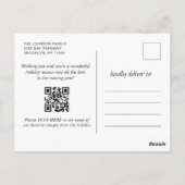 Moderne feestdag feestdag feestdag briefkaart (Achterkant)