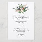 Moderne feestdag kerstdag Waterverf Menu (Voorkant)