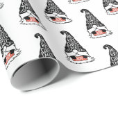 Moderne feestdag met feestdag met kerst cadeaupapier (Rol Hoek)