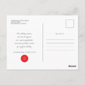 Moderne feestdag met feestelijke groene kerst briefkaart (Achterkant)