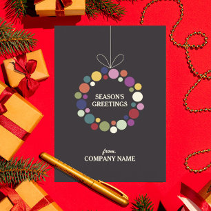 Moderne feestdag met feestelijke kerst feestdagenkaart