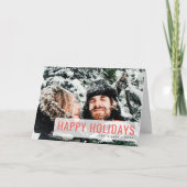 Moderne Feestdagen | Foto met kerstparen Selfie (Voorkant)