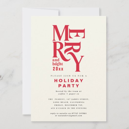 Moderne  feestelijke feestdag (Voorkant)