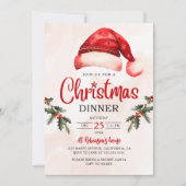 Moderne Feestelijke Kerstfeest van het Pet van de Kaart (Voorkant)