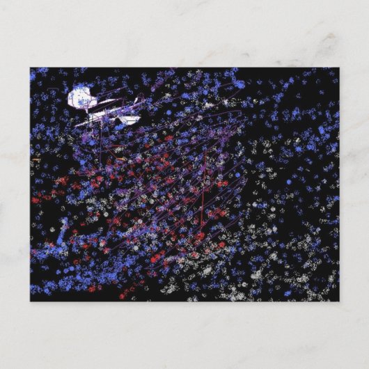 "Moderne feestelijkheid" Briefkaart (Voorkant)