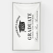 Moderne felicitaties Afstuderen Spandoek (Verticaal)