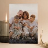 Moderne Feliz Navidad Full Photo Script Kerstmis Feestdagenkaart