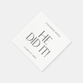 Moderne fete | Minimaal deed hij het Afstuderen Servet (Hoek)