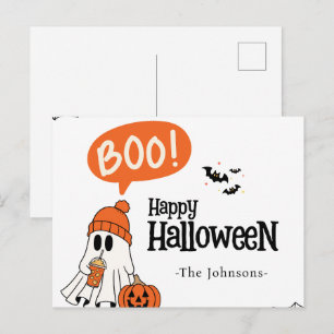 Moderne Fijne Halloween Briefkaart