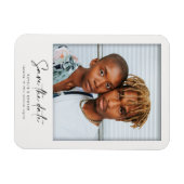 Moderne  film lijst bruiloft magneet (Horizontaal)