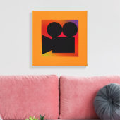 MODERNE FILMTIJD CANVAS AFDRUK (Insitu (Woonkamer))
