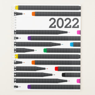Moderne Fineline Pens Patroon Artiest Schrijver Ja Planner