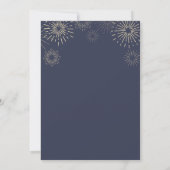 Moderne Fireworks Graduation Party Invitation (Dos)