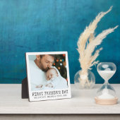 Moderne FIRST FATHERS DAY One foto Fotoplaat (Insitu)