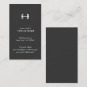 Moderne fitness/Personal Trainer Visitekaartje (Voorkant / Achterkant)