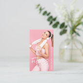 Moderne fitness | Persoonlijke trainer QR Code Fot Visitekaartje (Staand voorkant)