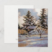 Moderne Flat Note Kaart (Voorkant / Achterkant)