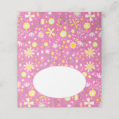 Moderne flessenroze bloemflespatroon (Buitenkant ongevouwen)