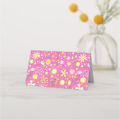 Moderne flessenroze bloemflespatroon (Achterkant)