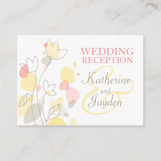 Moderne fleur confetti mariage info carte boîtier (Devant)