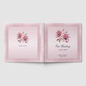 Moderne Fleurs roses modernes Livre d'or (Complet)