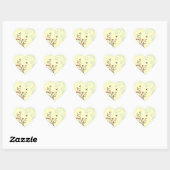 Moderne Floral 2 Hart Sticker (Vel)