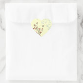Moderne Floral 2 Hart Sticker (Tas)