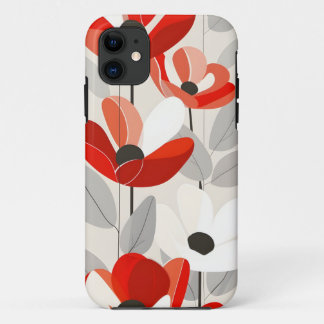 Moderne Floral Art Print iPhone 11 Hoesje