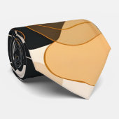 Moderne Floral Art Print Stropdas (Opgerold)