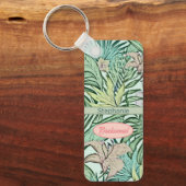 Moderne Floral Bridesmaid Sleutelhanger (Voorkant)