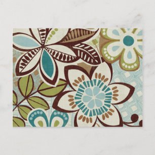 Moderne Floral Design Briefkaart
