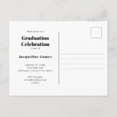 Moderne Floral Graduation 2022 Invitation photo (Dos)