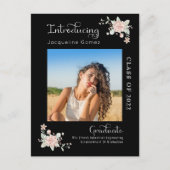 Moderne Floral Graduation 2022 Invitation photo (Devant)