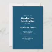 Moderne Floral Graduation 2022 Invitation photo (Dos)