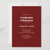 Moderne Floral Graduation 2022 Invitation photo (Dos)