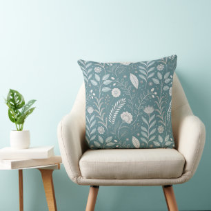 Moderne Floral Imprimé Coussin de 20 po² pour déco