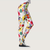 Moderne Floral-Leggings Leggings (Rechts)