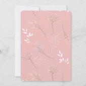 Moderne Floral Miss à Mme Bridal Shower Invitation (Dos)