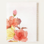 Moderne floral pastel aquarelle feminine affaires (Dos)