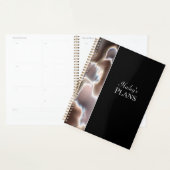 Moderne Floral Personnaliser Nom Planificateur (Devant avec enveloppe)