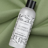 Moderne Floral Simple 4 OZ Étiquette de bouteille 