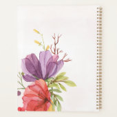 Moderne floral violet aquarelle feminine affaires (Dos)