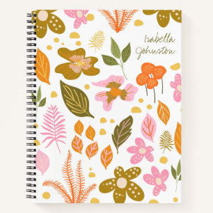 moderne floral voor botanische lente notitieboek